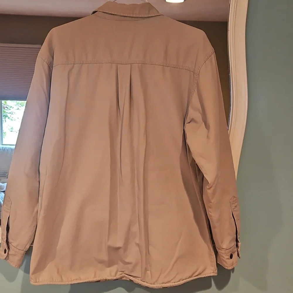 Levi's Strauss & Co Men's Outdoors Tan, Fleece Lined Shacket: Size MED